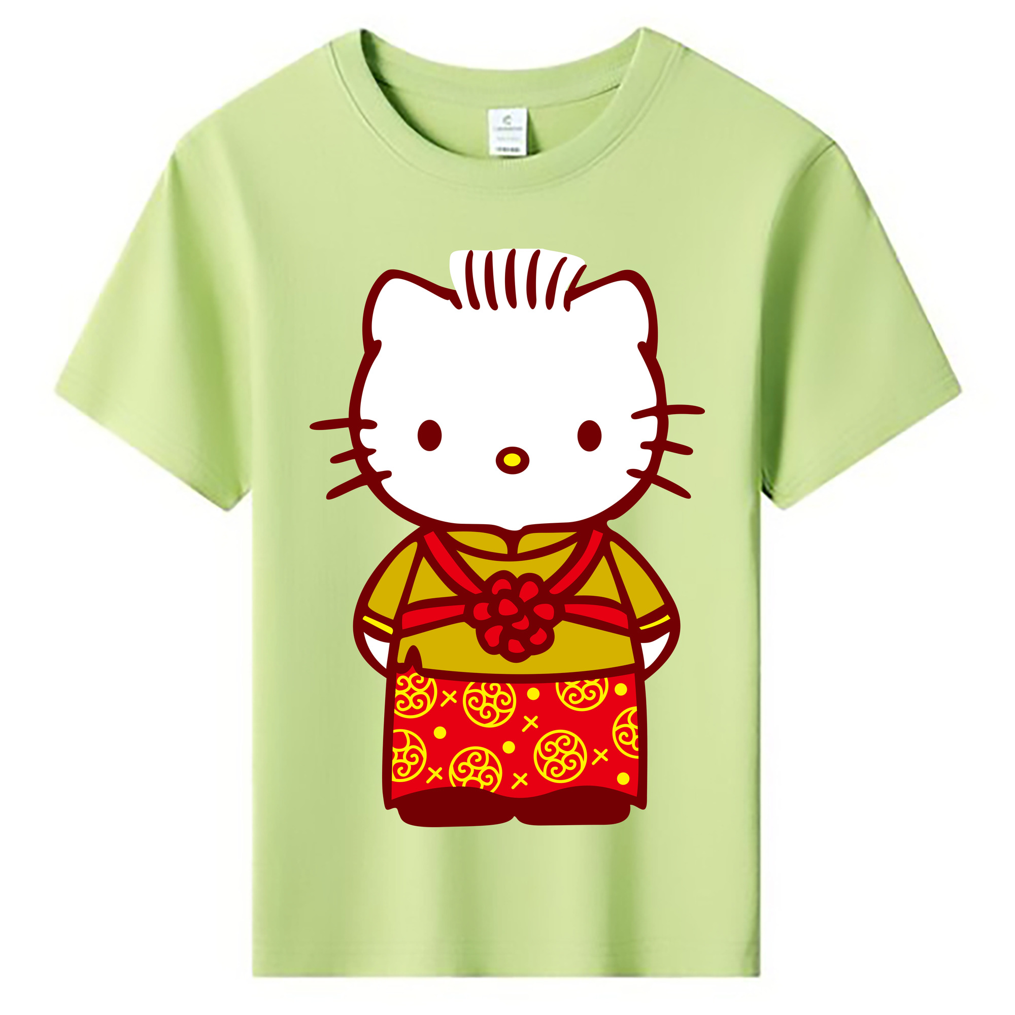 （画像用） Hello Kitty ハローキティ 綿100％キッズTシャツ（フロントプリント）